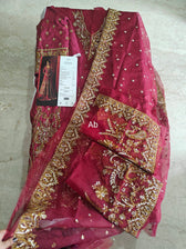 Sale‼️Open Pic/AFROZEH Divani Silk Edit/Bahaar/Coral Red