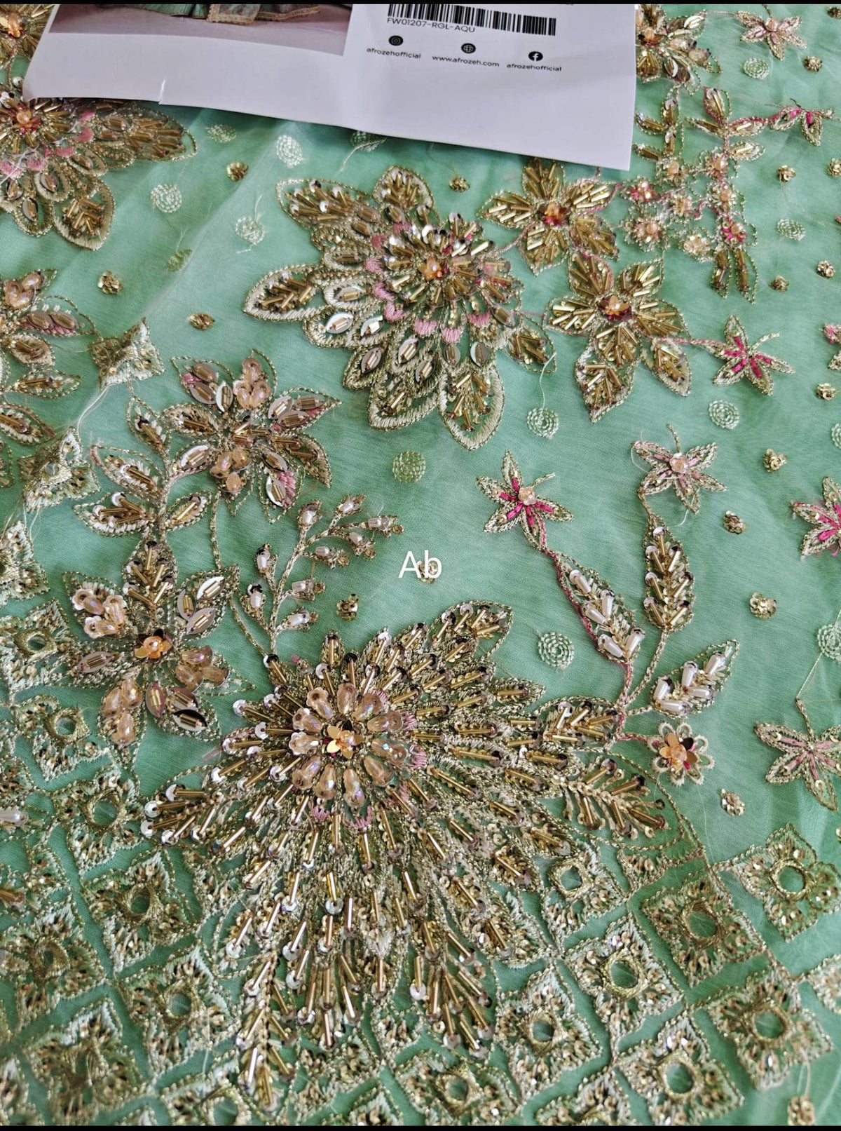 Open Pic/Hot 🔥 Seller/Afrozeh Shehnai Wedding Formals 26/Dastoor/Aqua