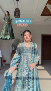 Spotted in Afrozeh Shehnai Wedding Formals 26/Suhan/Teal Green
