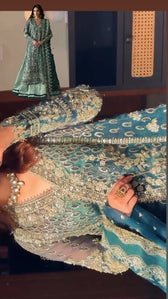Spotted in Afrozeh Shehnai Wedding Formals 26/Suhan/Teal Green