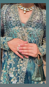 Spotted in Afrozeh Shehnai Wedding Formals 26/Suhan/Teal Green