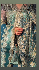 Spotted in Afrozeh Shehnai Wedding Formals 26/Suhan/Teal Green