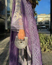 Spotted in Afrozeh Summer Together Lawnkari/Wisteria/Lilac