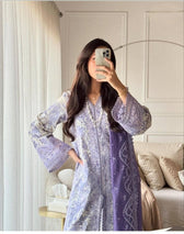 Spotted in Afrozeh Summer Together Lawnkari/Wisteria/Lilac