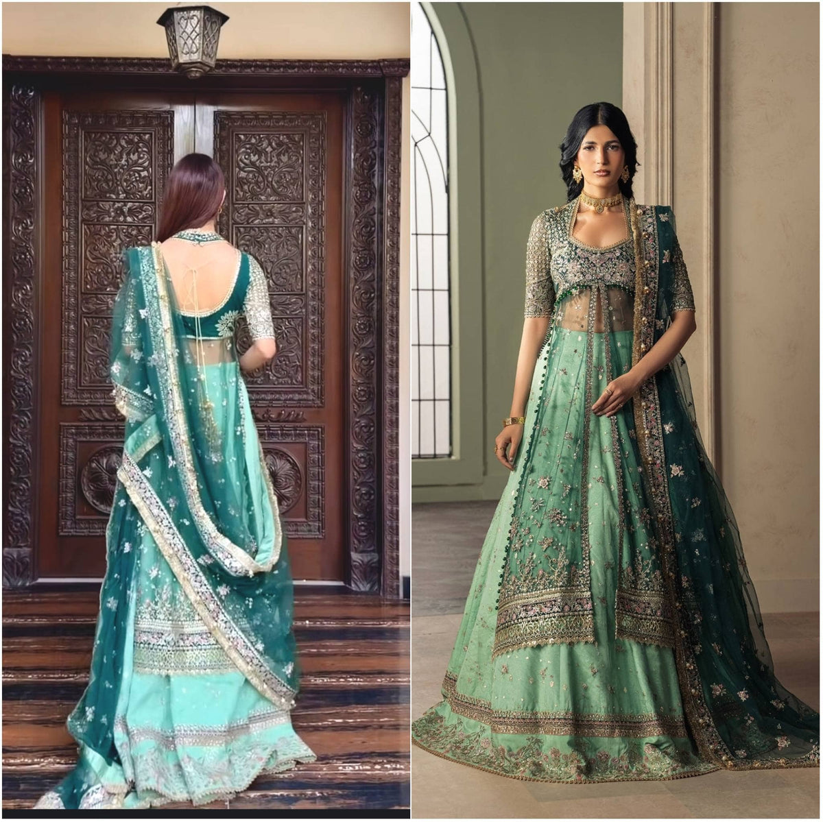 Spotted in Ayzel Afrozeh Luminara 26/Mint Green/Wedding Couture/Amanel/AYZ 172/Koel
