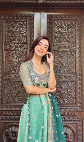 Spotted in Ayzel Afrozeh Luminara 26/Mint Green/Wedding Couture/Amanel/AYZ 172/Koel