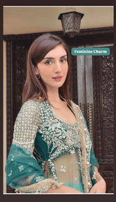 Spotted in Ayzel Afrozeh Luminara 26/Mint Green/Wedding Couture/Amanel/AYZ 172/Koel