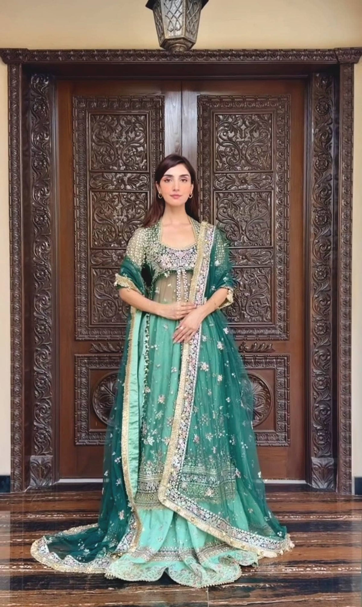 Spotted in Ayzel Afrozeh Luminara 26/Mint Green/Wedding Couture/Amanel/AYZ 172/Koel