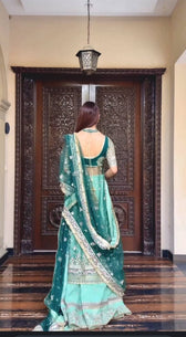 Spotted in Ayzel Afrozeh Luminara 26/Mint Green/Wedding Couture/Amanel/AYZ 172/Koel