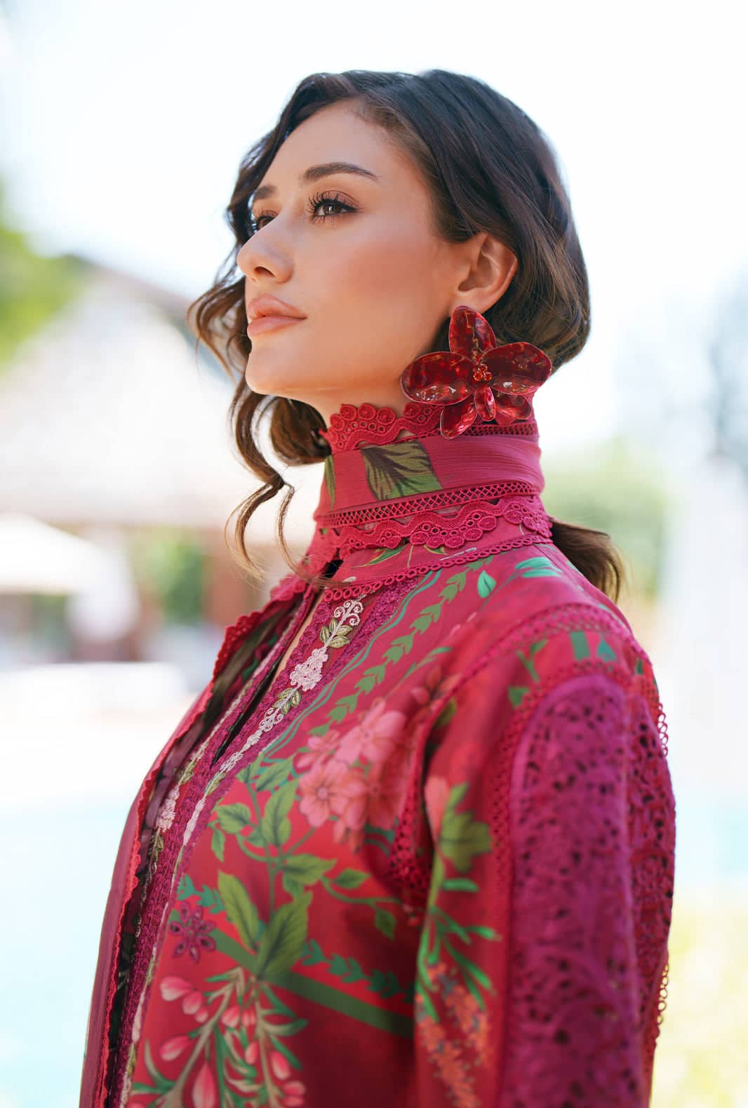 Ajr Couture Chikankari Lawn 26/Amaira/Red