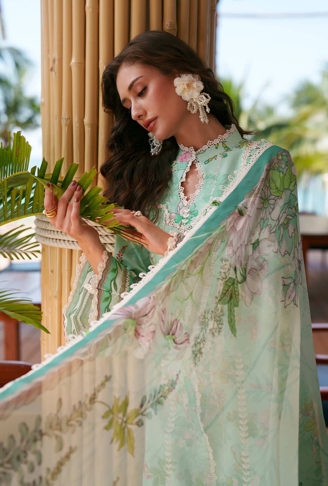 Ajr Couture Chikankari Lawn 26/Eliya/Mint Green