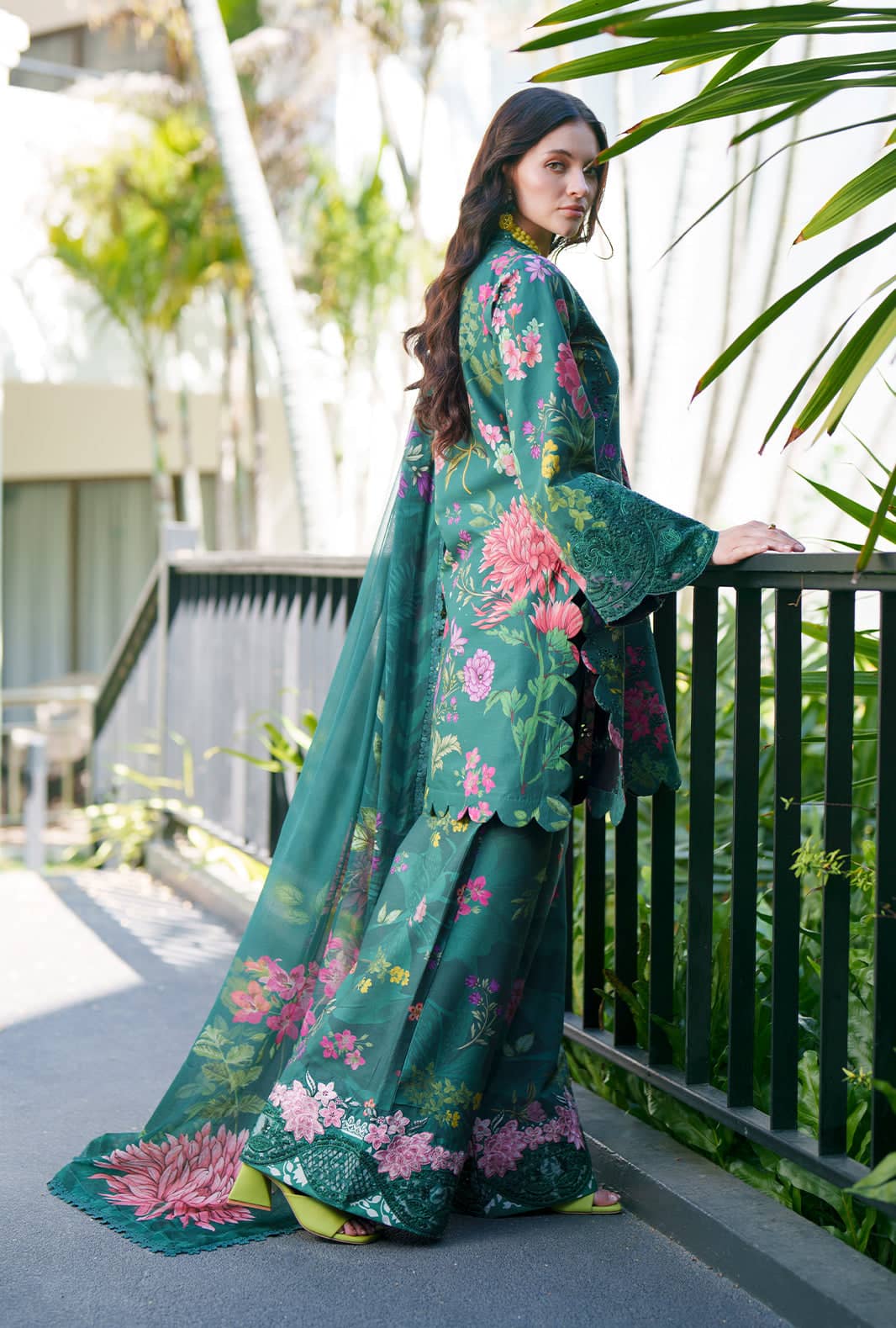 Ajr Couture Chikankari Lawn 26/Tali/Green