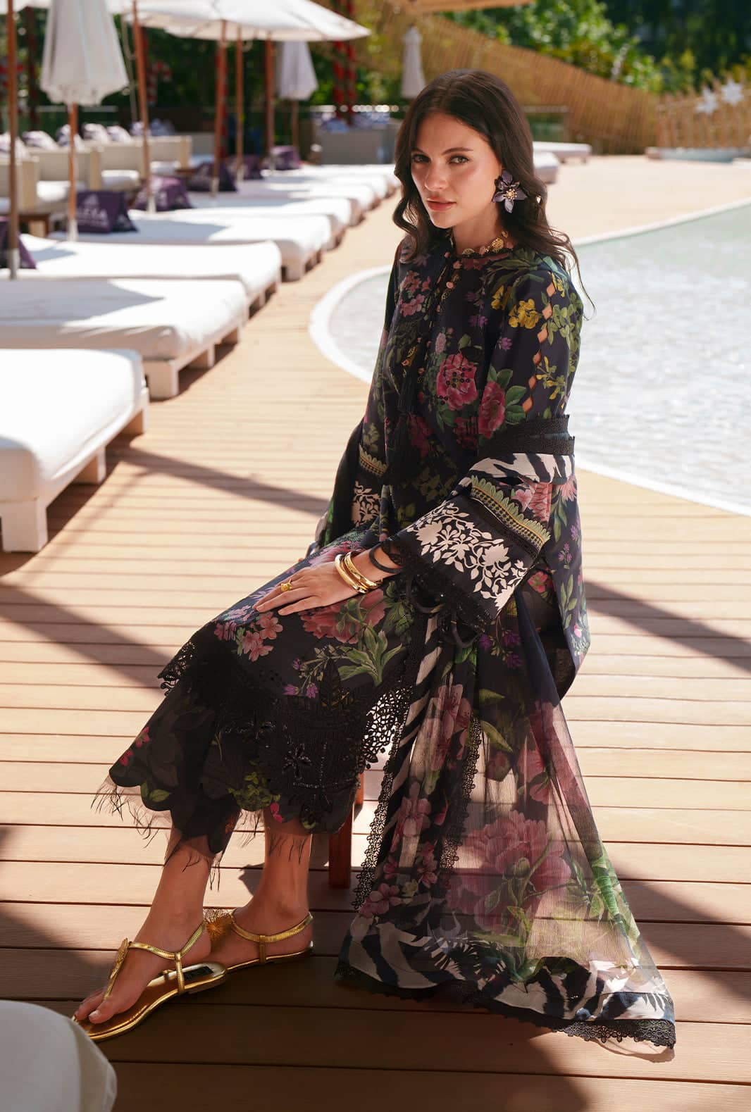 Ajr Couture Chikankari Lawn 26/Vera/Black