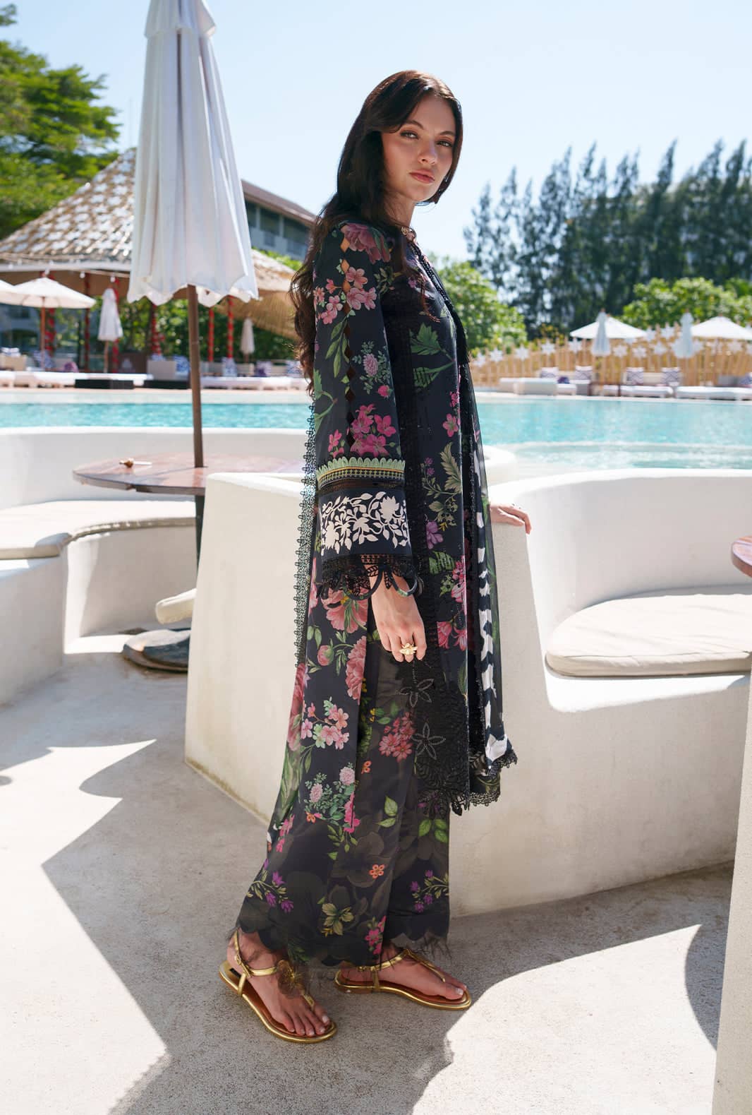 Ajr Couture Chikankari Lawn 26/Vera/Black