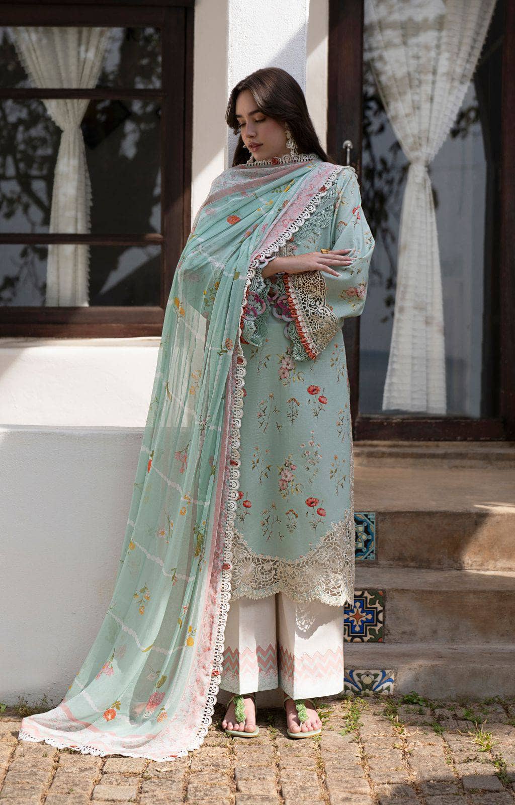 Ajr Couture Printkari/Aqua
