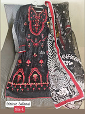 Stitched/So Kamal Stitched Lawn/Awwal Pret/Kashmir Ki Kali (B)/Large