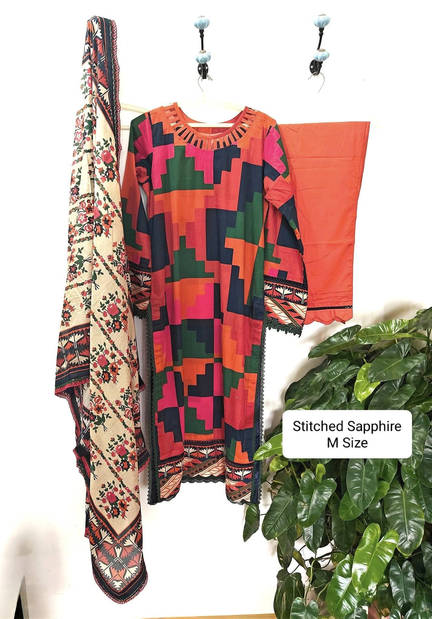 Stitched/Stitched Sapphire Eid/Customized Stitched/Size-40/Medium