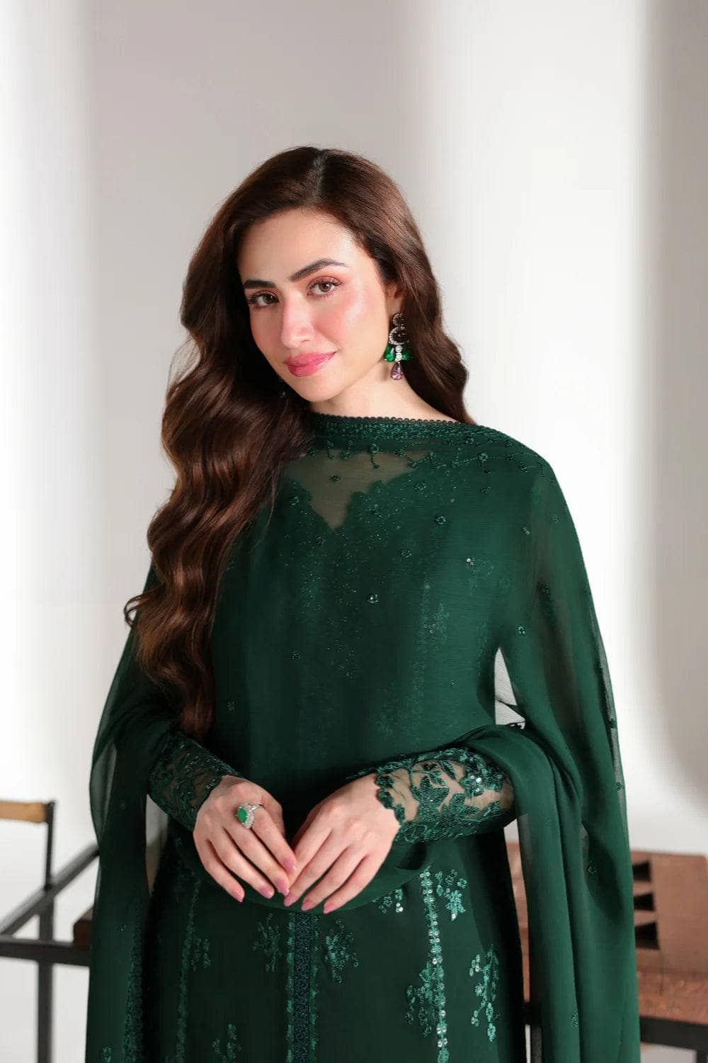 Azure Ensemble  Formals/Leena/Dark Green