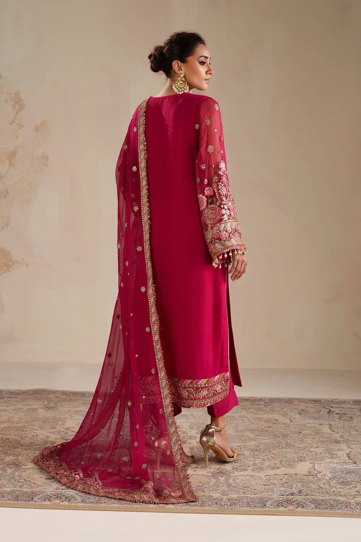 Baroque Exclusive Wedding Edition 26/EMBROIDERED CHIFFON UF-4363