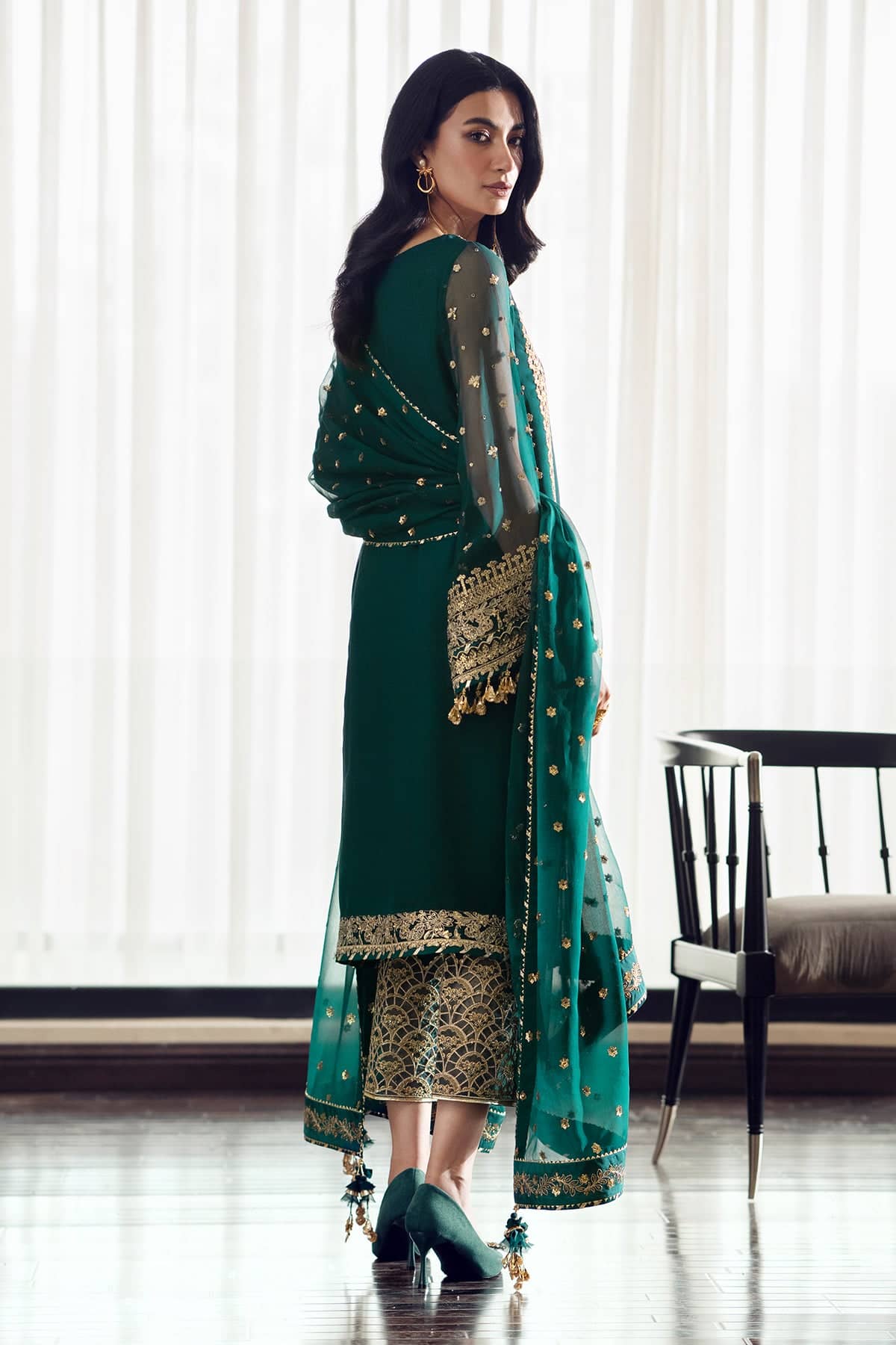 Baroque Exclusive Wedding Edition 26/EMBROIDERED CHIFFON UF-505