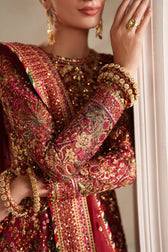 Baroque Exclusive Wedding Edition 26/EMBROIDERED NET UF-4370/Rosewood