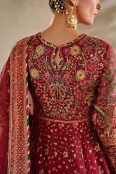Baroque Exclusive Wedding Edition 26/EMBROIDERED NET UF-4370/Rosewood