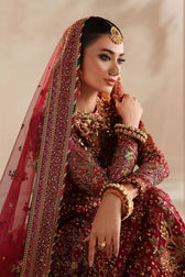 Baroque Exclusive Wedding Edition 26/EMBROIDERED NET UF-4370/Rosewood