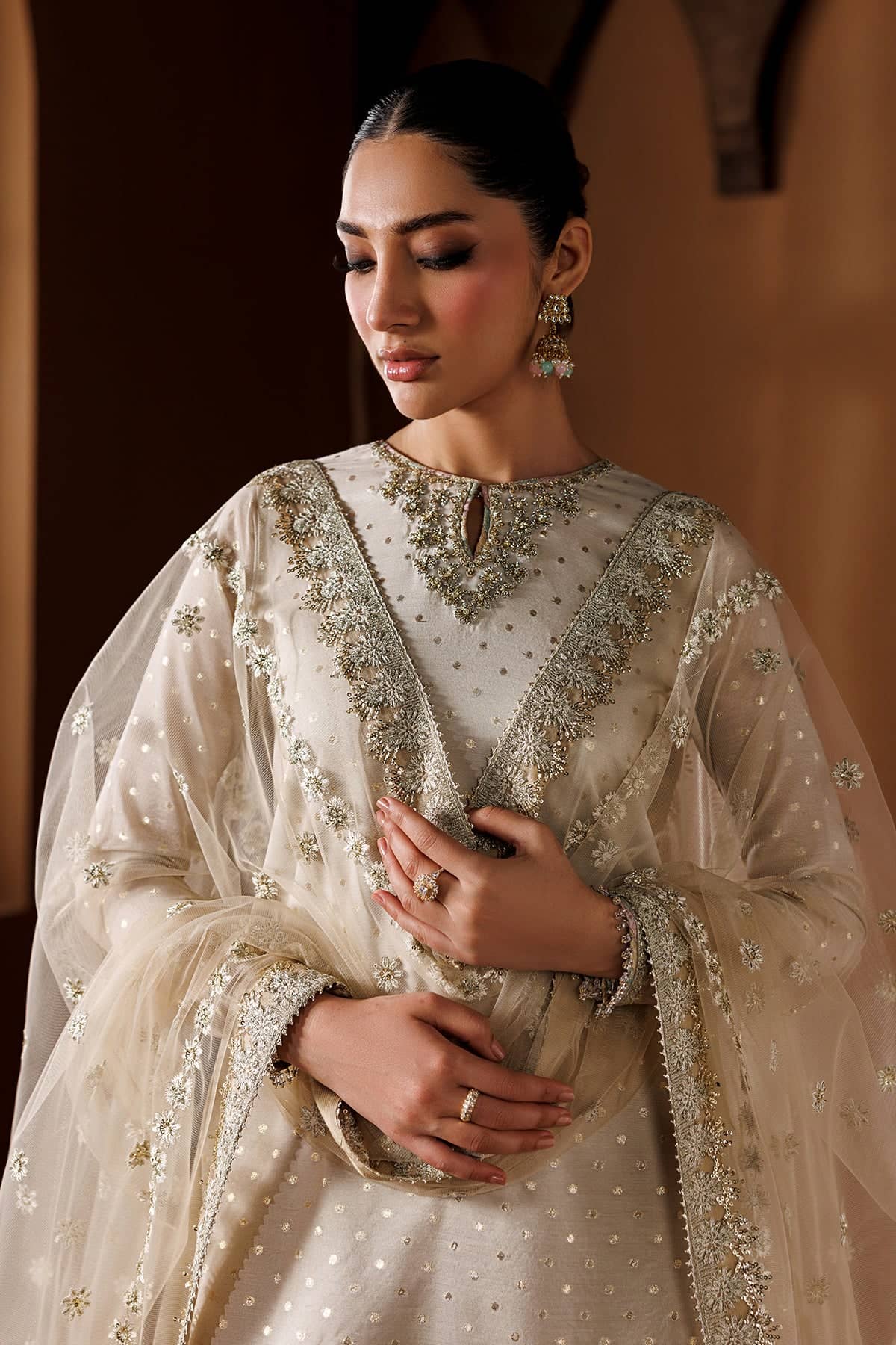 Baroque Exclusive Wedding Edition 26/EMBROIDERED ZARRI CHIFFON UF-4435