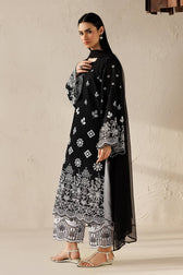 Baroque Exclusive Lawn Collection/UF-4522/Black