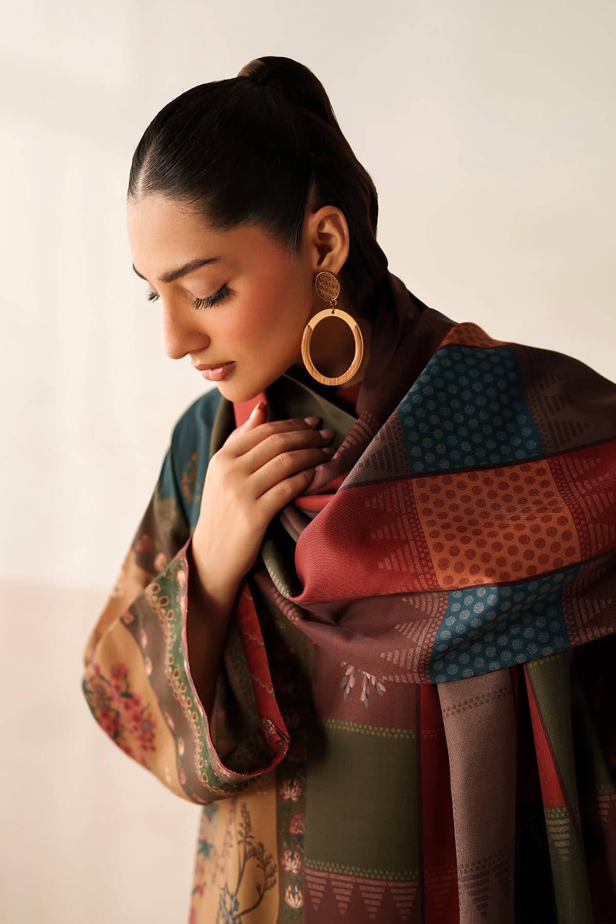 Baroque Winter Pakistani Suits Baroque Exclusive Winter Fall Collection/DIGITAL PRINTED VISCOSE UF-4286