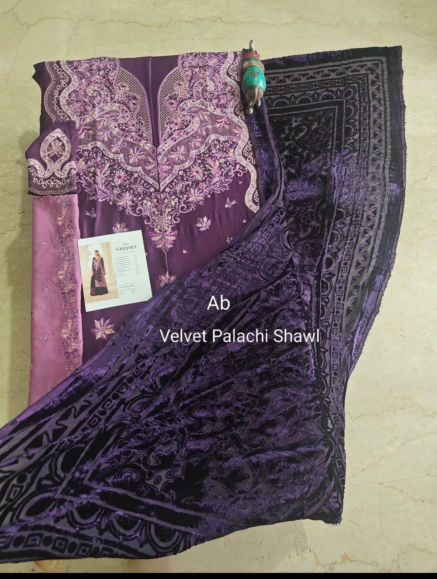 Open Pic/Bin ilyas Saqqara/Velvet Palachi Shawl Collection