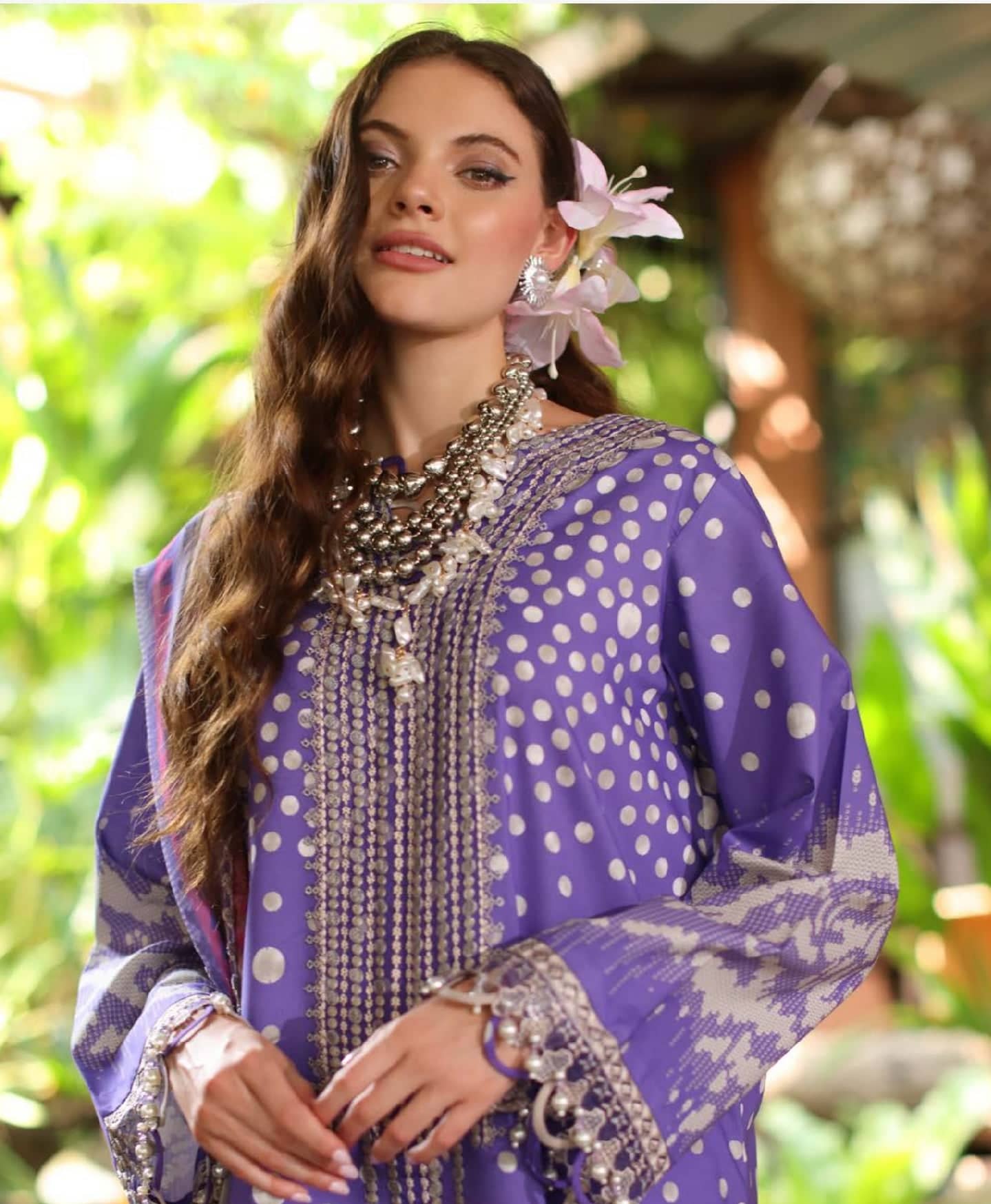 Charizma Aniiq Lawn/Pure Chiffon Embroideried Dupatta/AN5-11