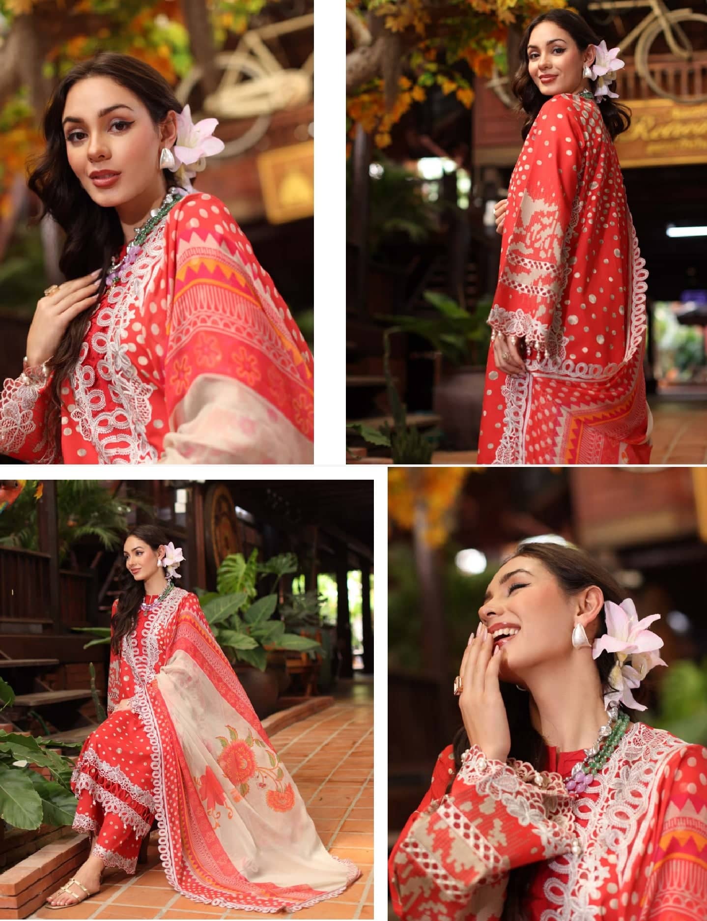 Charizma Aniiq Lawn/Pure Chiffon Embroideried Dupatta/AN5-12