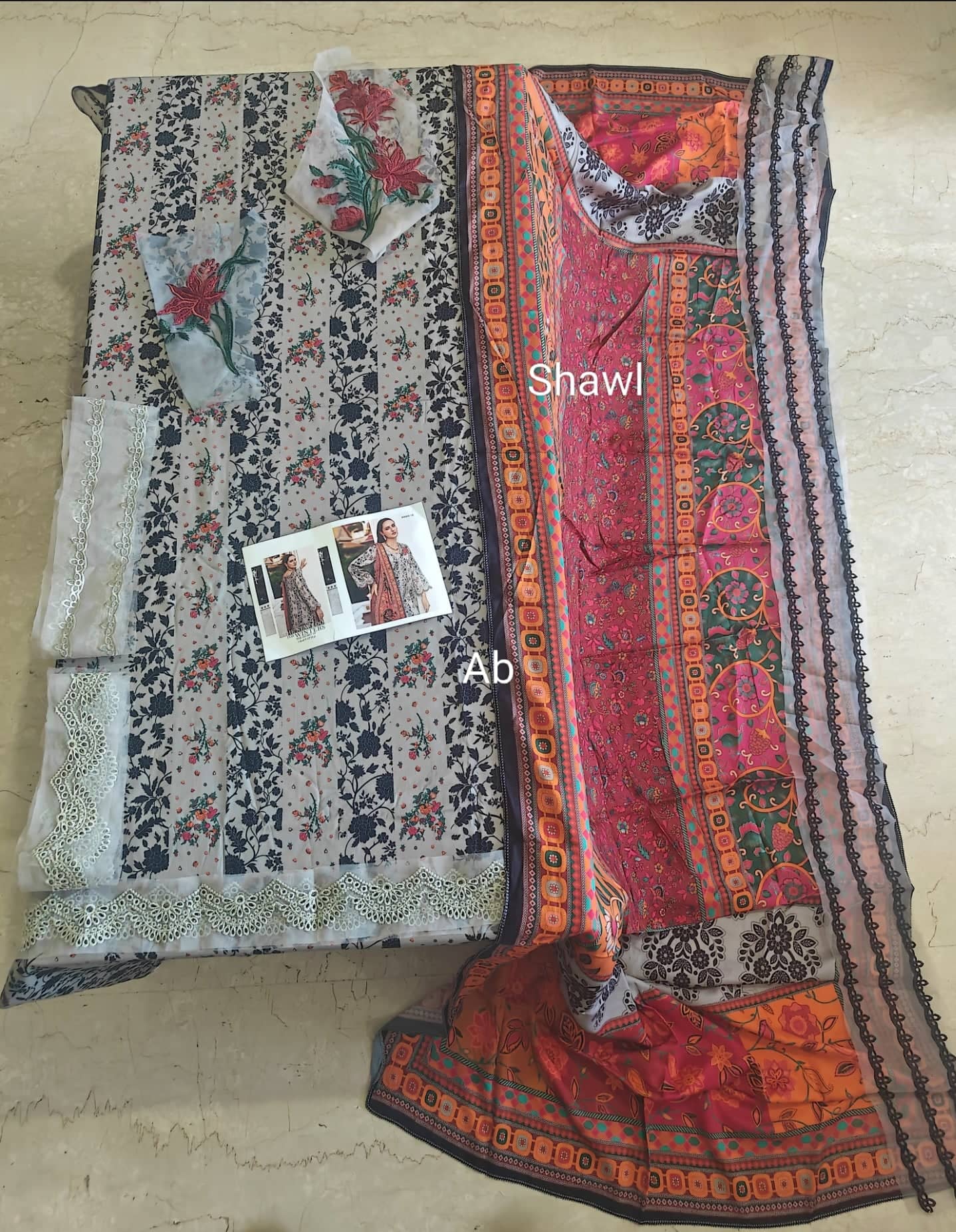 Charizma Aniiq open pics Open Pic/Charizma Aniiq 2/Embroideried Linen Shawls/ANW6-19