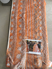 Open Pic/Charizma Aniiq Lawn/Pure Chiffon Embroideried Dupatta/AN5-14