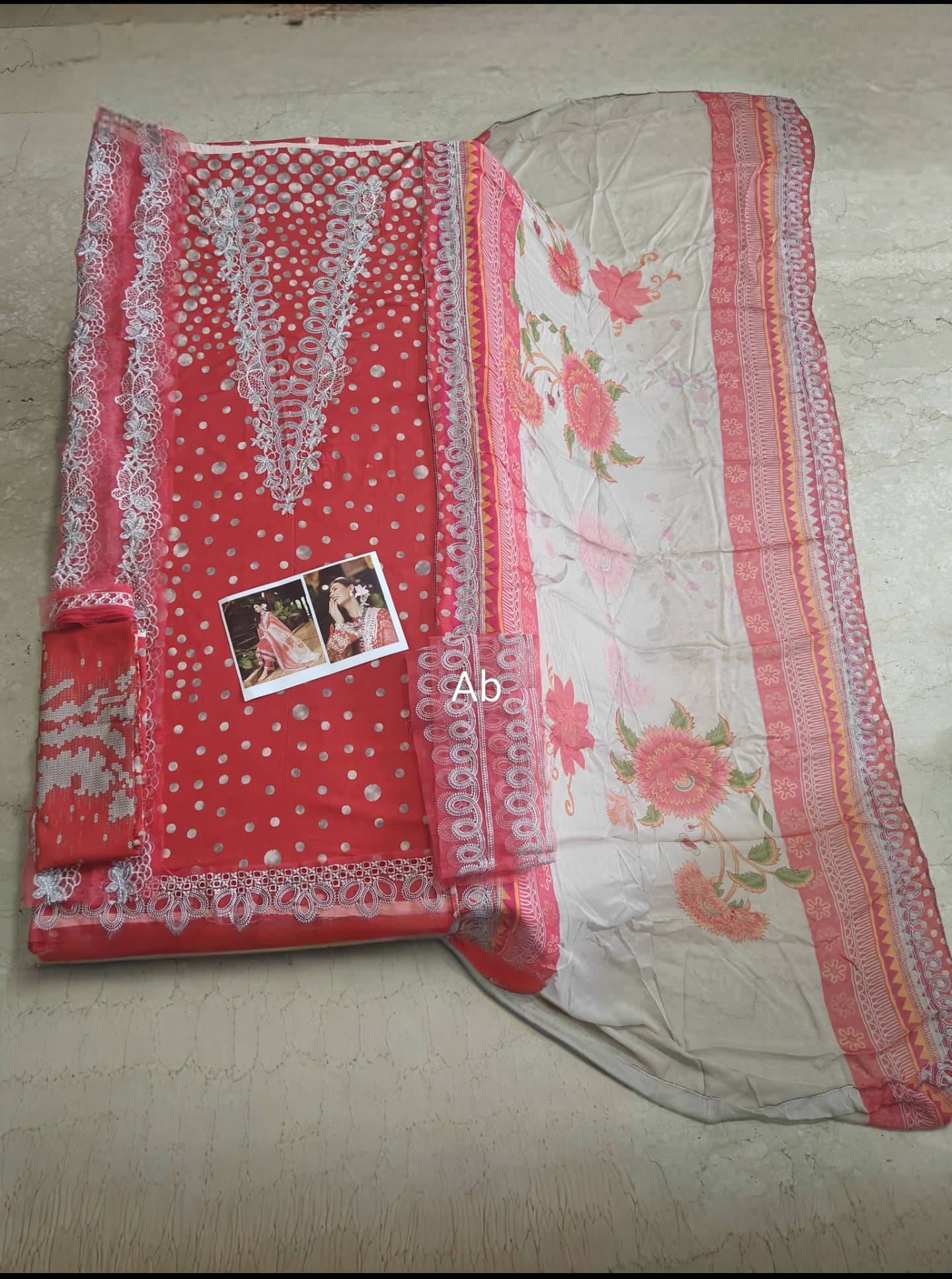 Open Pic/Charizma Aniiq Lawn/Pure Chiffon Embroideried Dupatta/ANS5-C 12