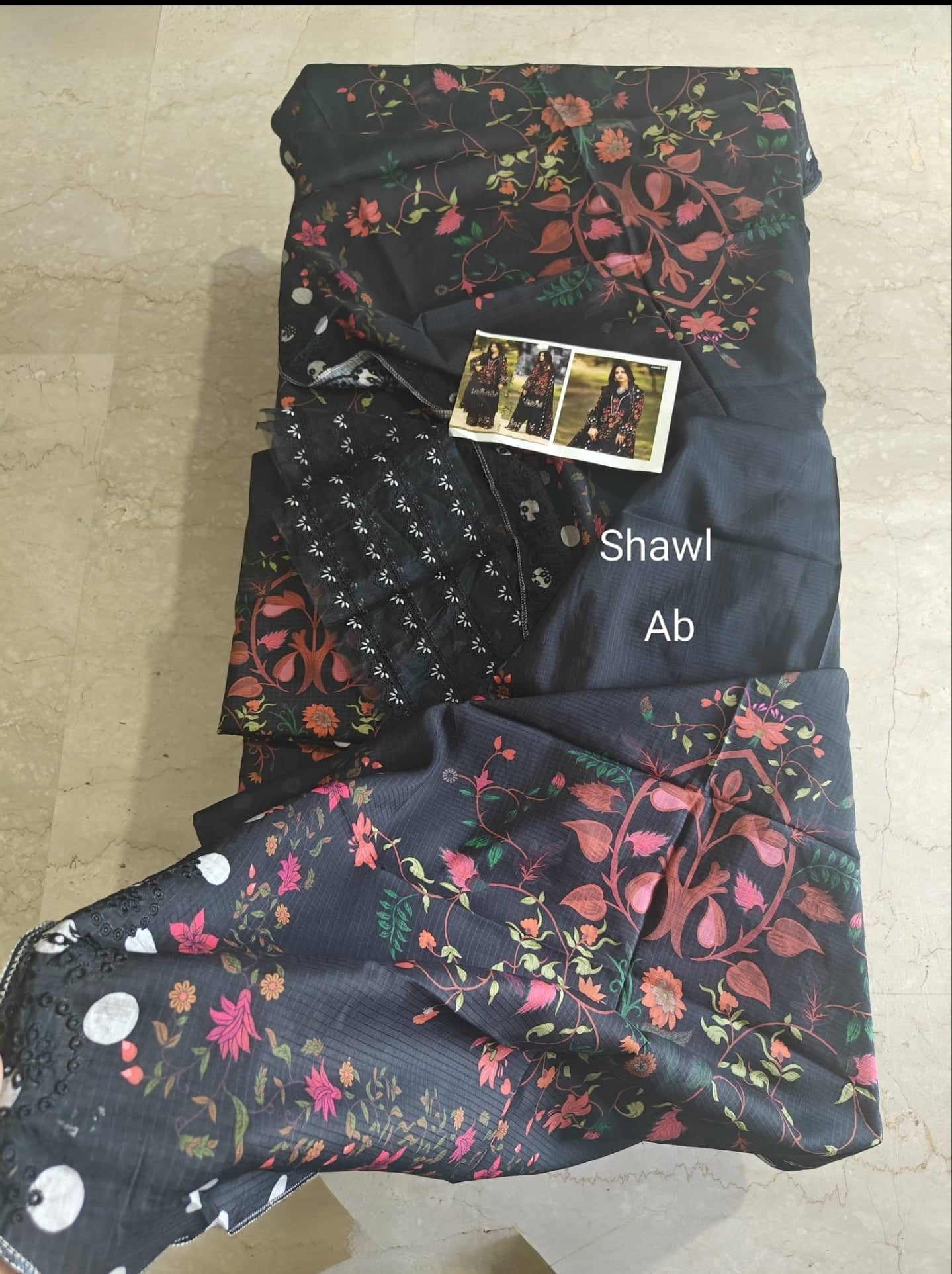 Charizma Aniiq open pics Open Pic/Charizma Aniiq Vol 2/Embroideried Linen Shawls/ANW6-13