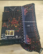 Charizma Aniiq open pics Open Pic/Charizma Aniiq Vol 2/Embroideried Linen Shawls/ANW6-13