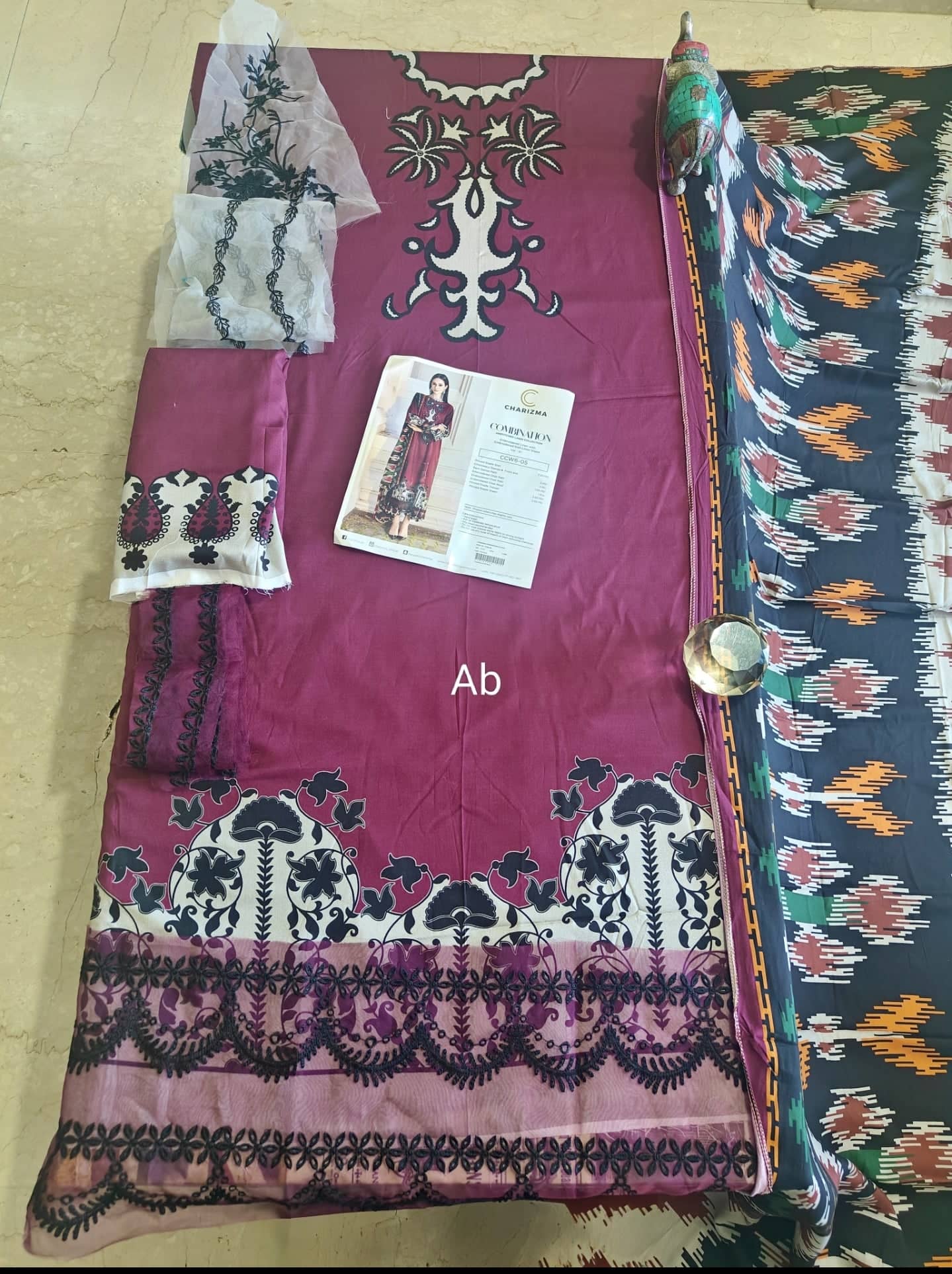 Charizma Aniiq open pics Open Pic/Embroideried Irish Linen Shawl