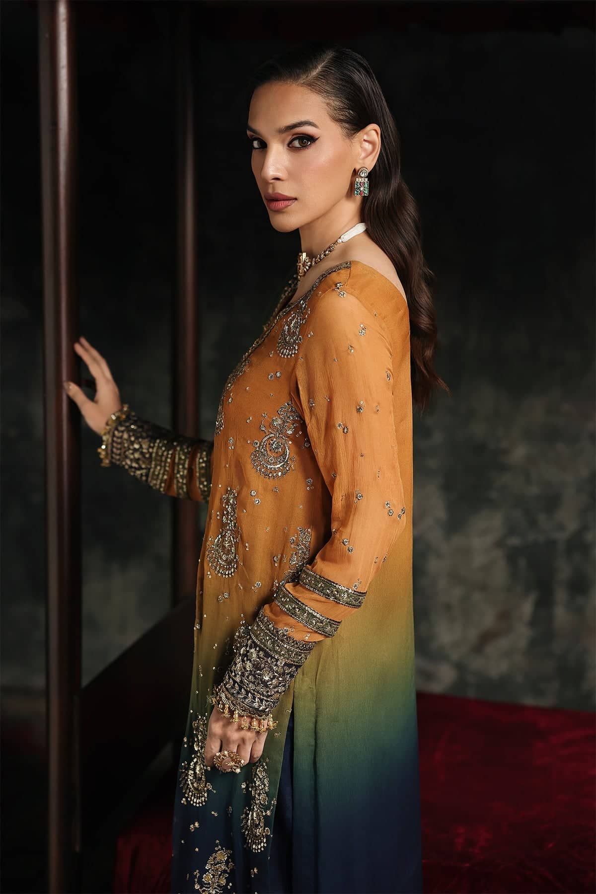 Charizma Aura Chiffon Pakistani Suit Charizma Aura Luxury Chiffons/CA26-02