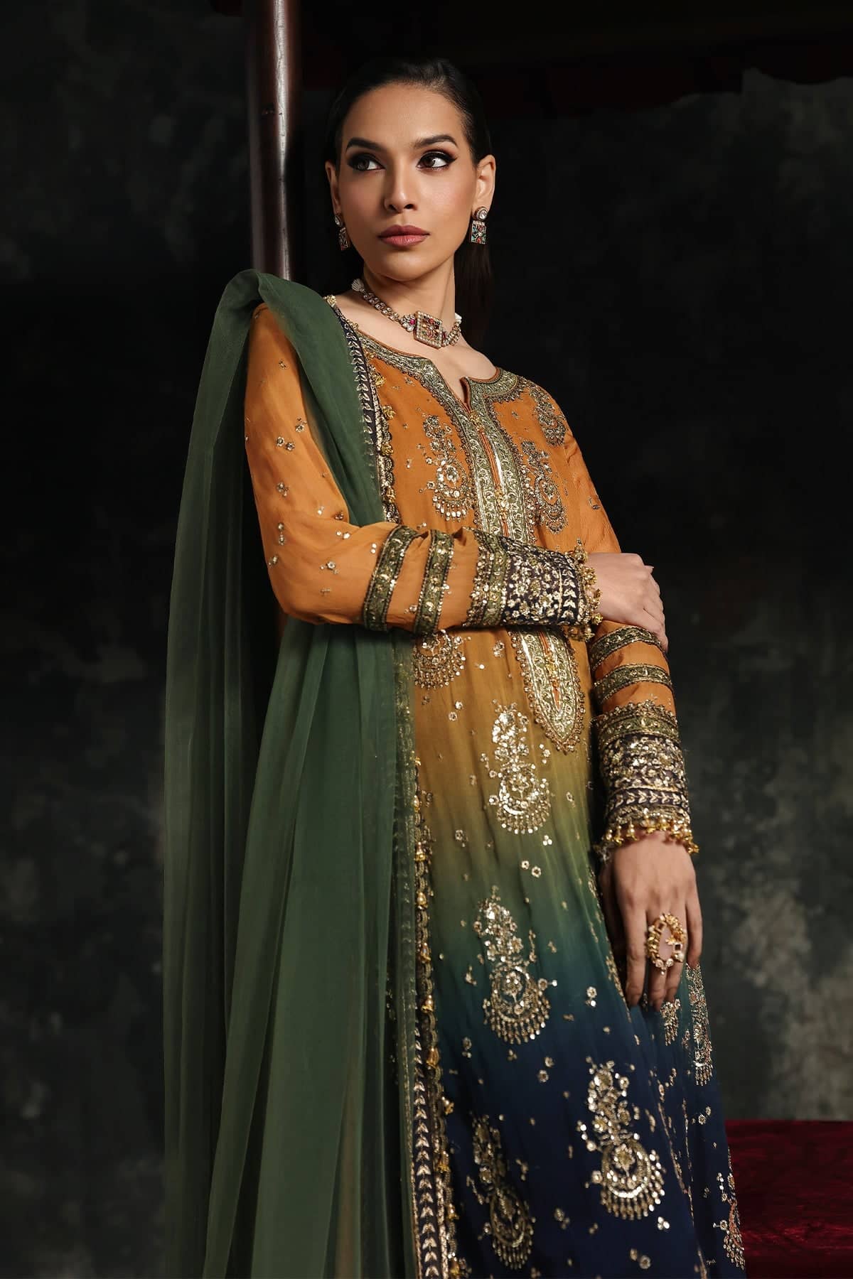 Charizma Aura Chiffon Pakistani Suit Charizma Aura Luxury Chiffons/CA26-02