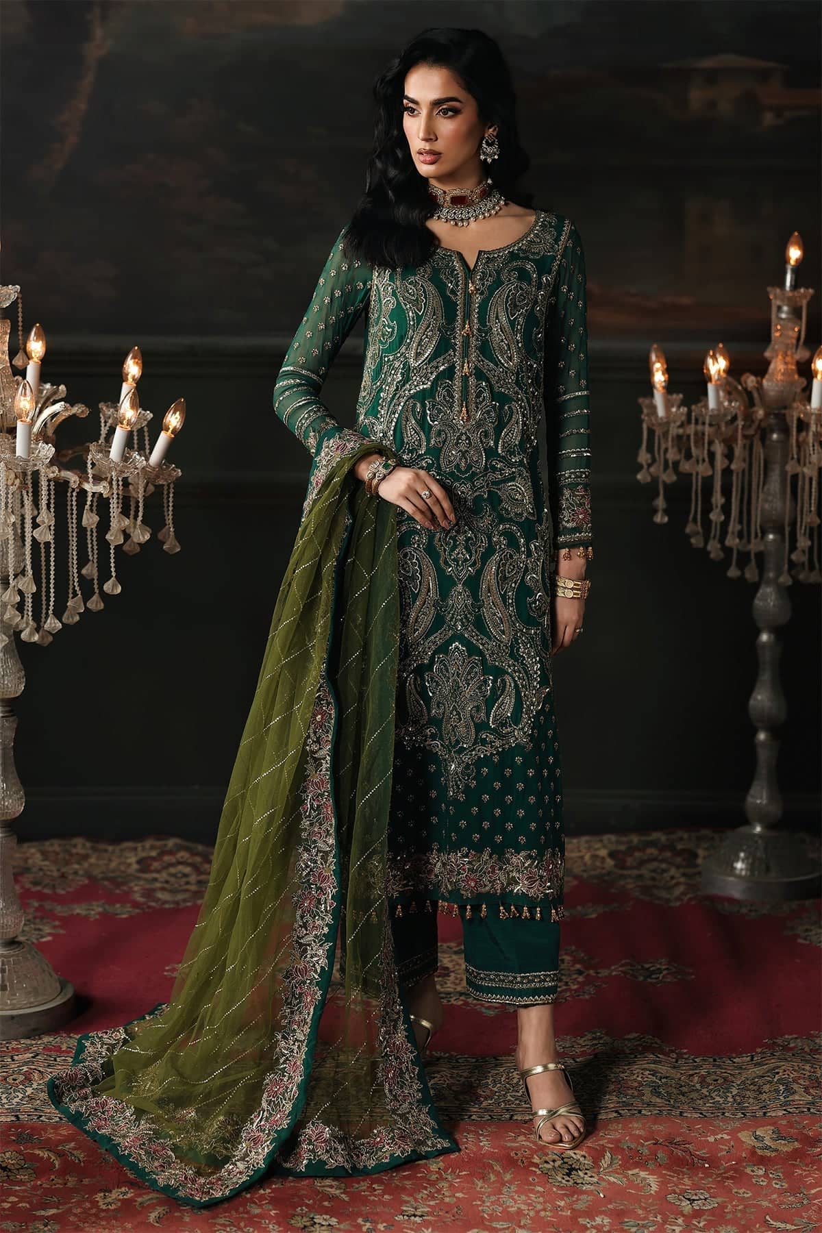 Charizma Aura Chiffon Pakistani Suit Charizma Aura Luxury Chiffons/CA26-04