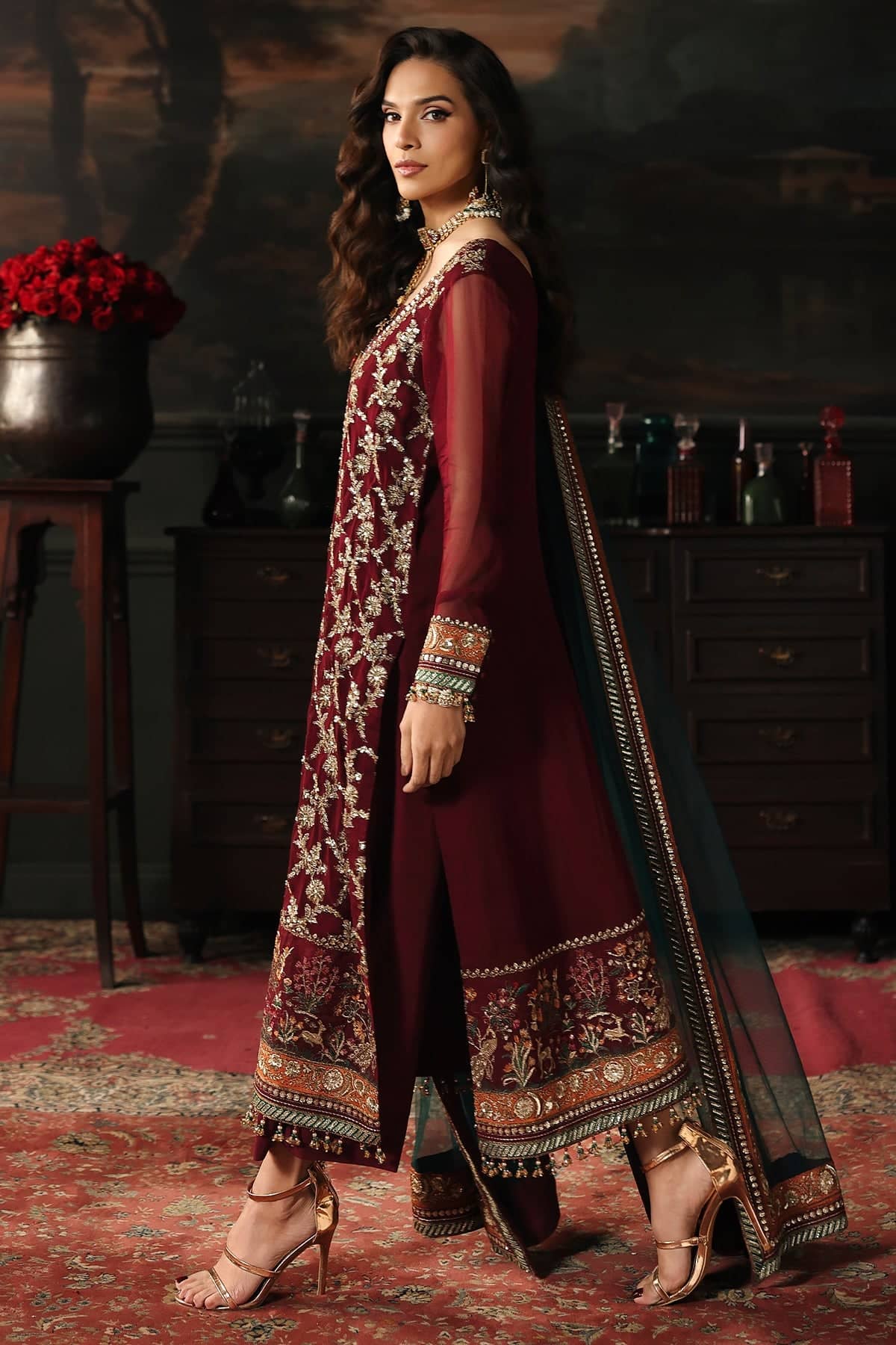 Charizma Aura Chiffon Pakistani Suit Charizma Aura Luxury Chiffons/CA26-05