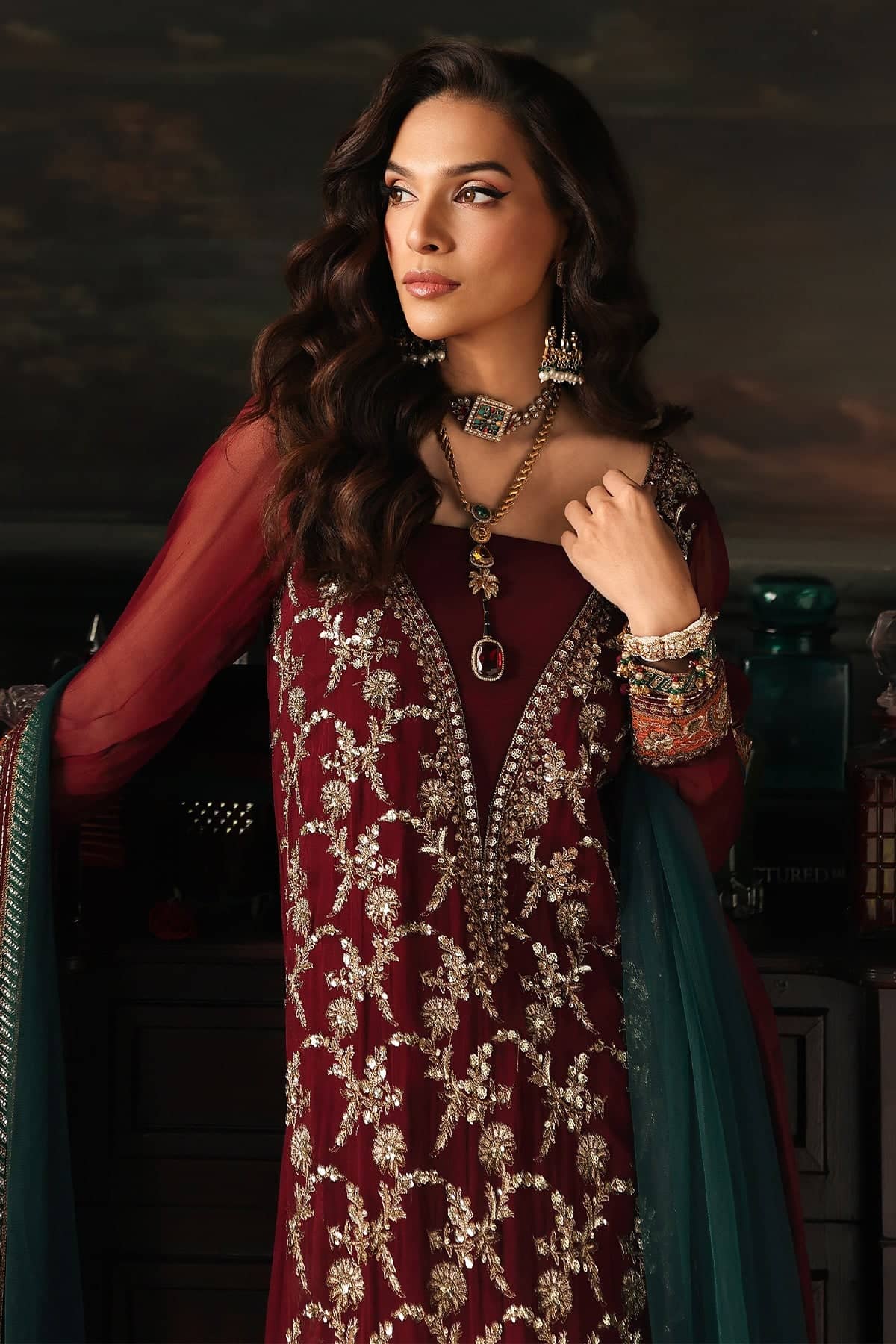 Charizma Aura Chiffon Pakistani Suit Charizma Aura Luxury Chiffons/CA26-05