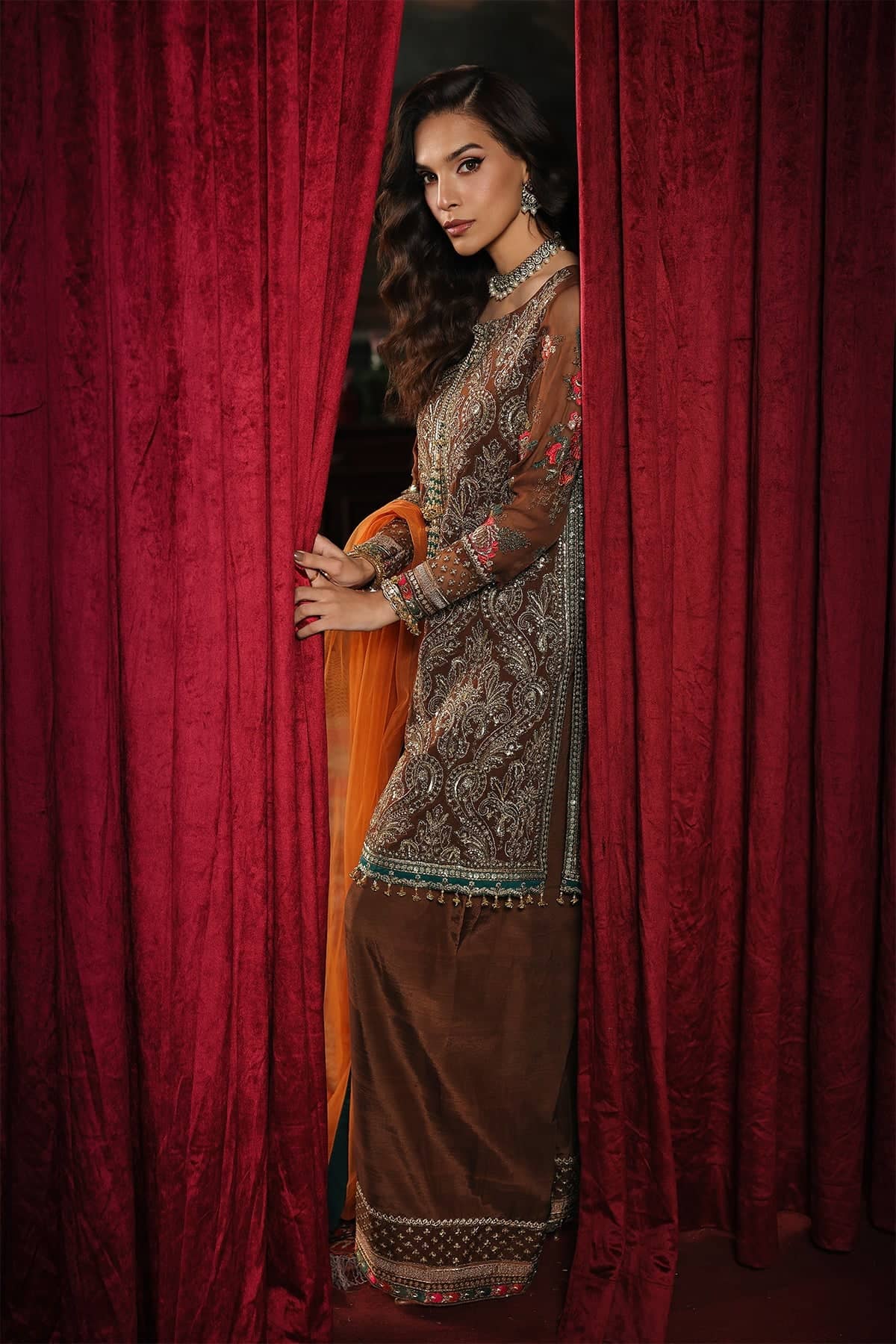 Charizma Aura Chiffon Pakistani Suit Charizma Aura Luxury Chiffons/CA26-07