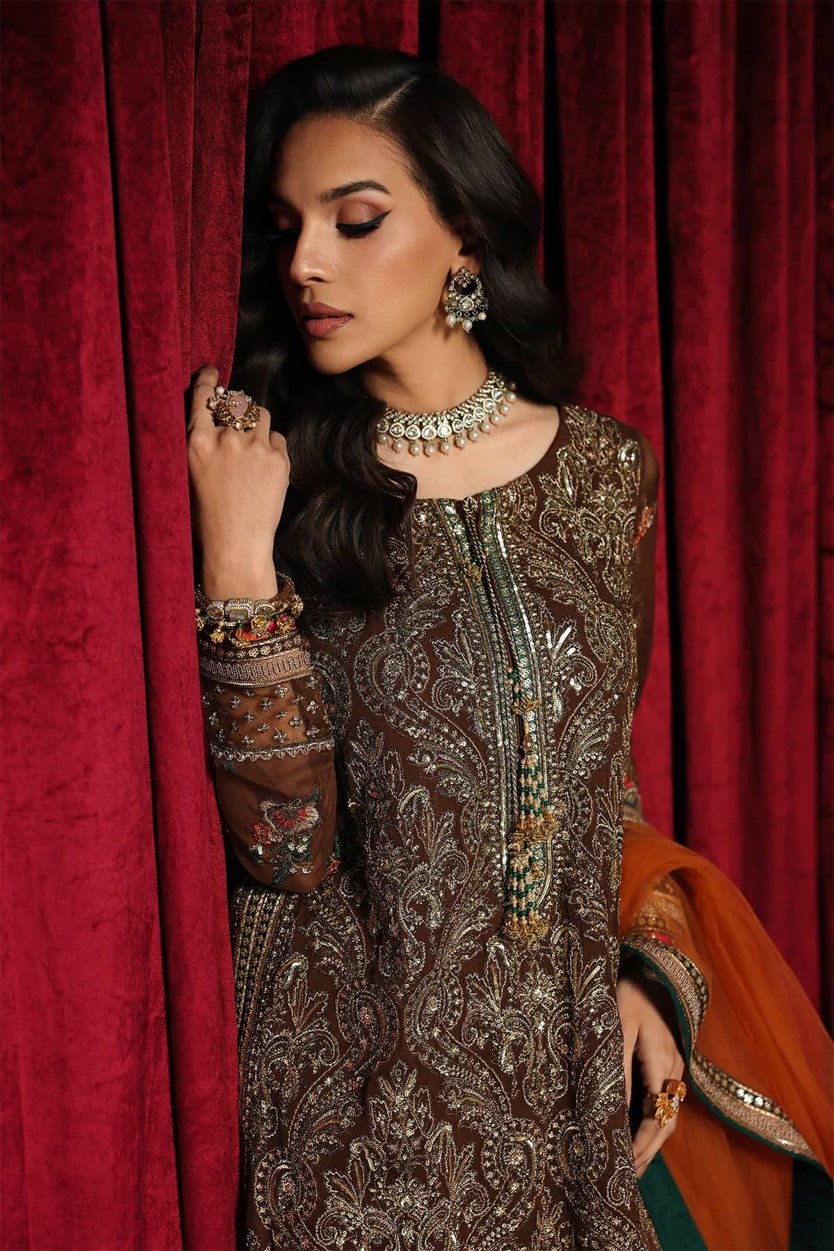 Charizma Aura Chiffon Pakistani Suit Charizma Aura Luxury Chiffons/CA26-07