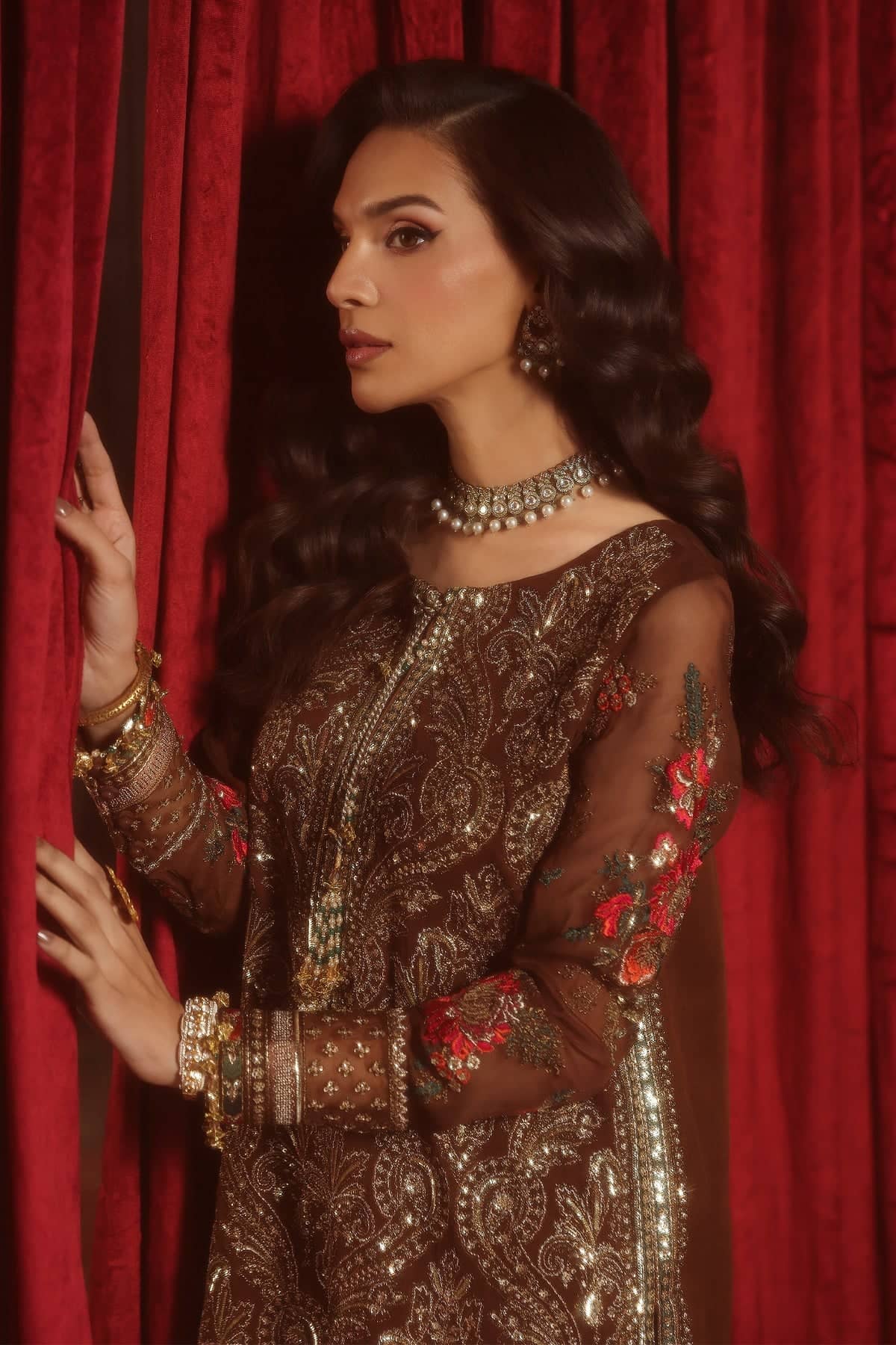 Charizma Aura Chiffon Pakistani Suit Charizma Aura Luxury Chiffons/CA26-07