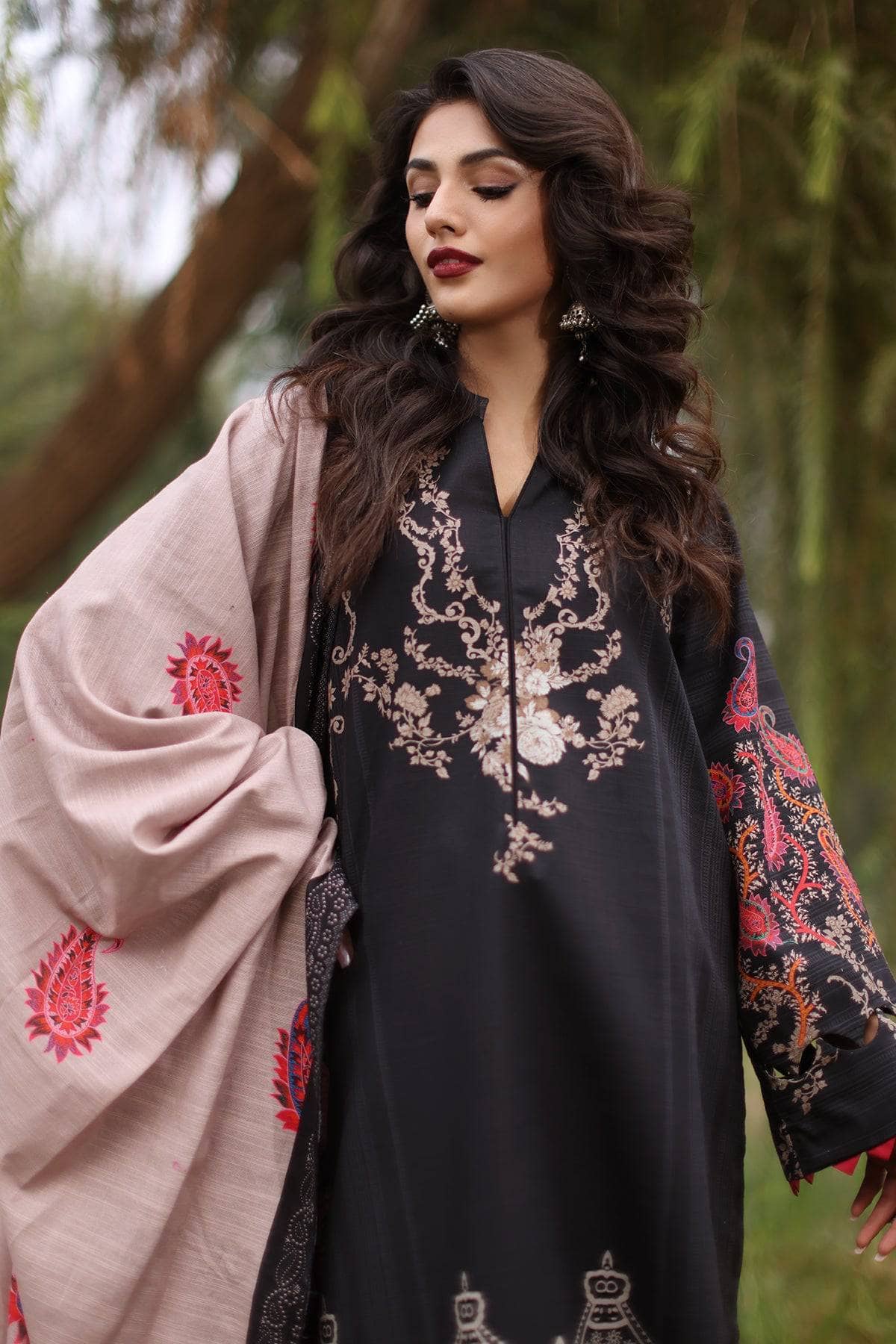 Charizma C Prints Fall Khaddar/CPW4-09