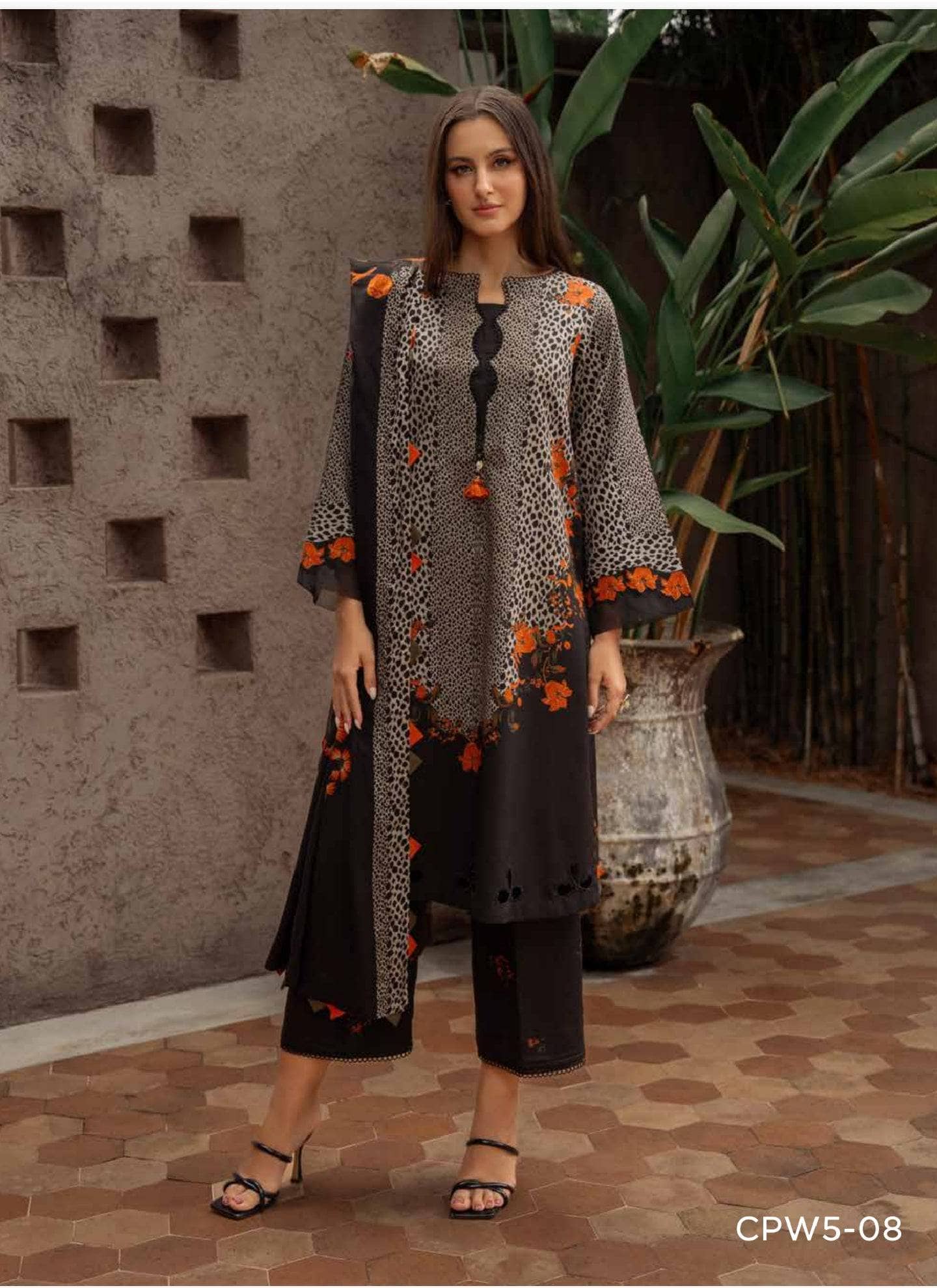 Charizma C Prints Winter Pakistani Suits Restocked/Charizma C Prints Fall Linen/CPW5-08
