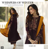 Charizma Signature Leather Peach/Velvet Embroideried/Woolen Shawls
